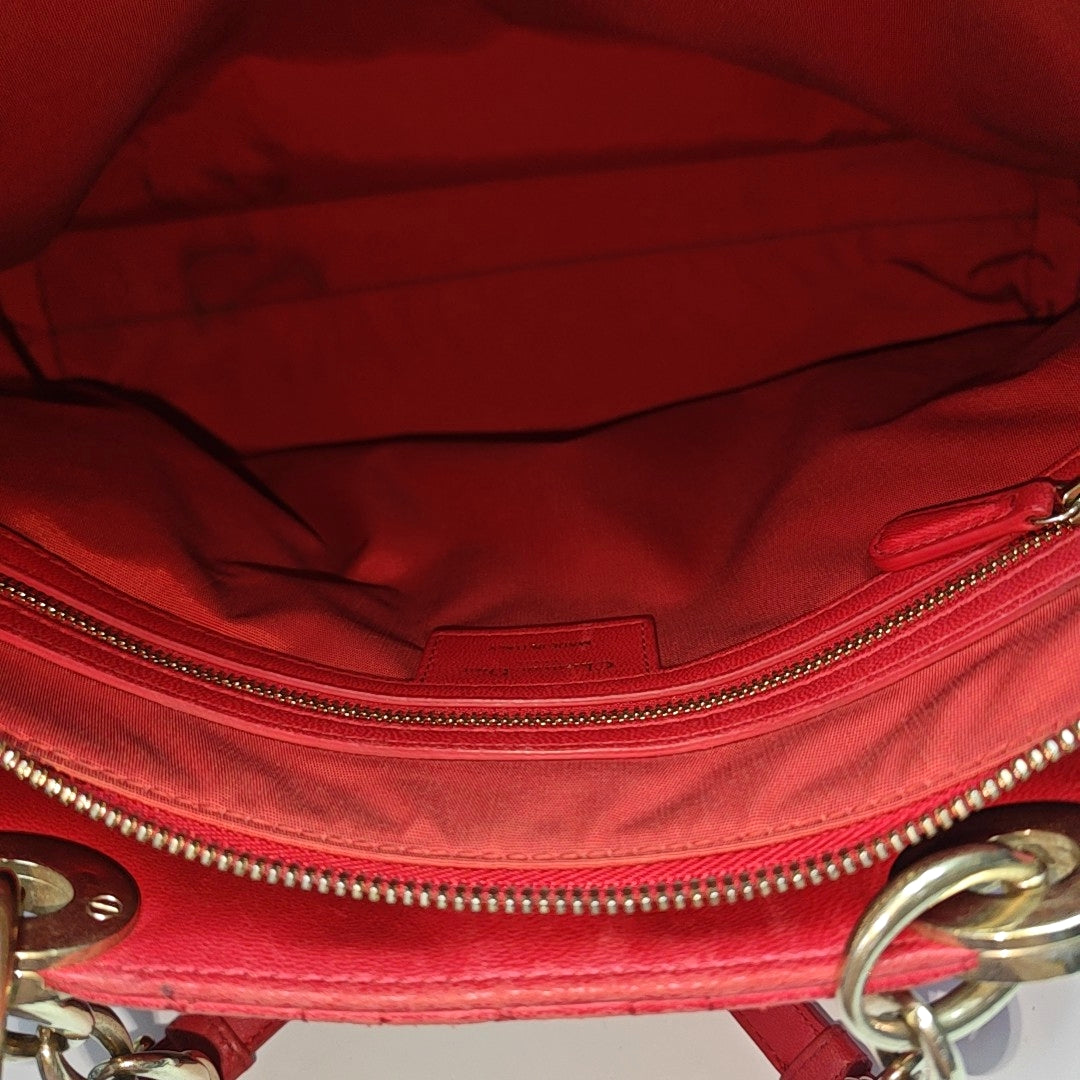 Dior Soft Cannage Lambskin Red