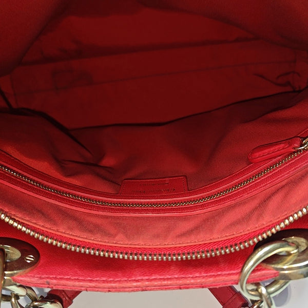 Dior Soft Cannage Lambskin Red