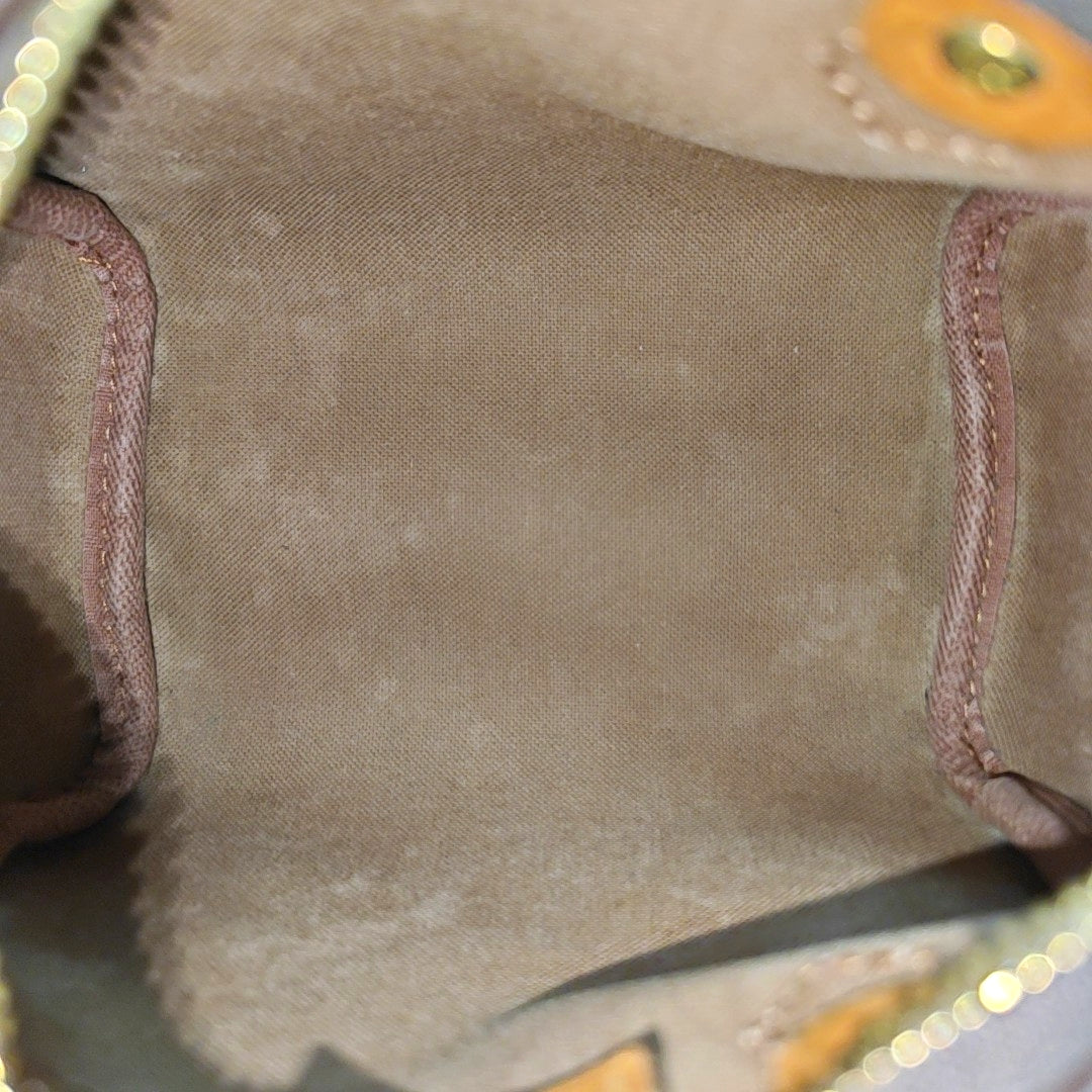 SPEEDY Nano Monogram Coated Canvas Brown