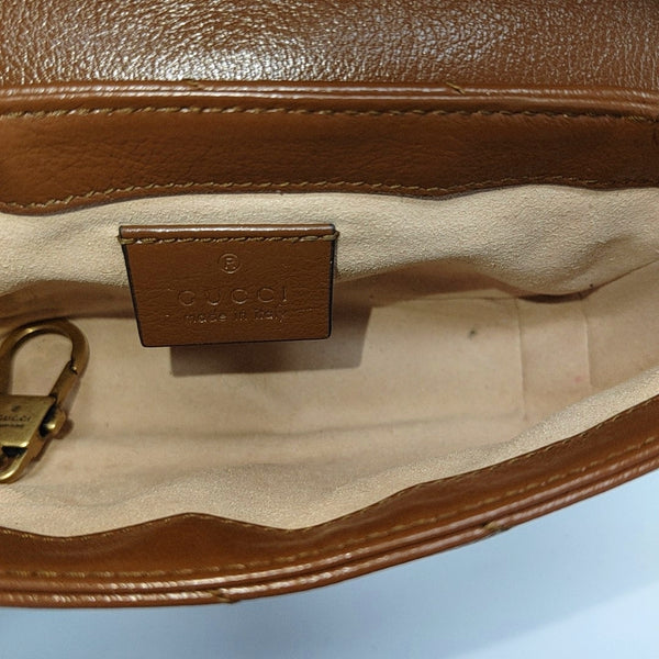GG Marmont Mini Quilted Calfskin Brown