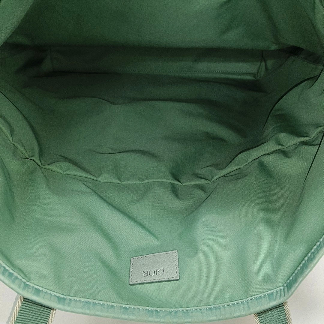 Fabric Top Handle Bag Green