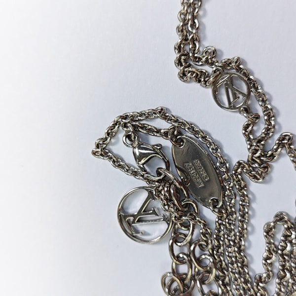 LV & ME Metal Silver Necklace