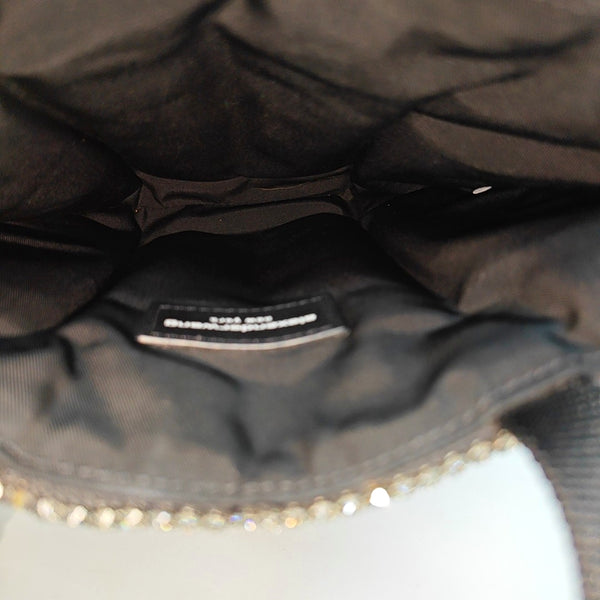 Lab-Grown Diamond Top Handle Bag Black
