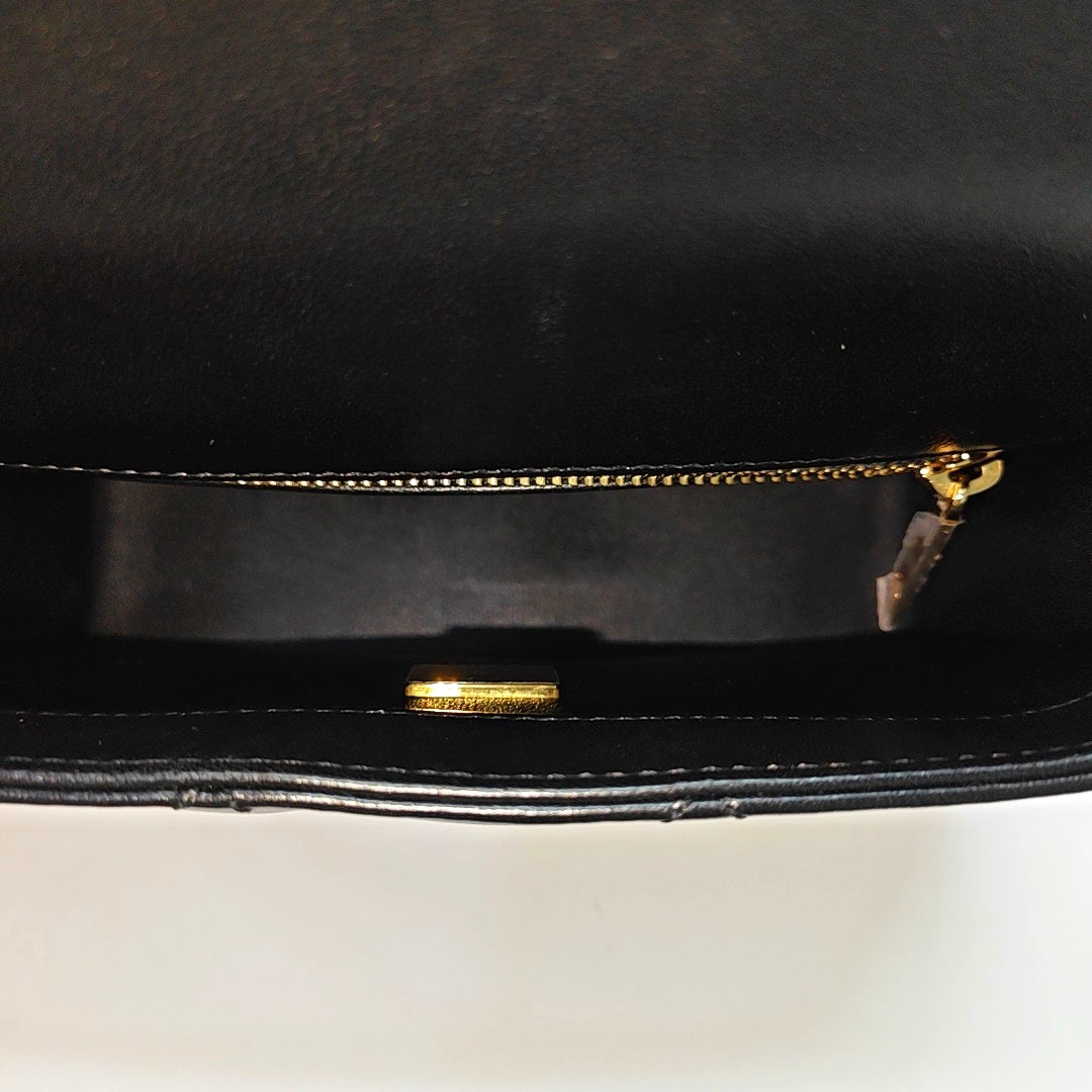 Quilted Lambskin Shoulder Bag Mini Black