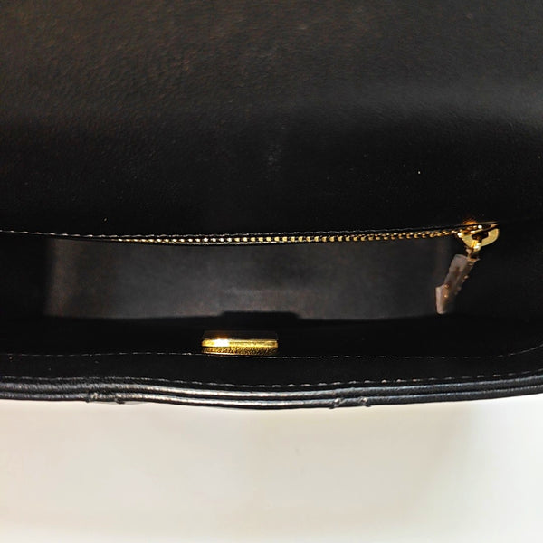 Quilted Lambskin Shoulder Bag Mini Black