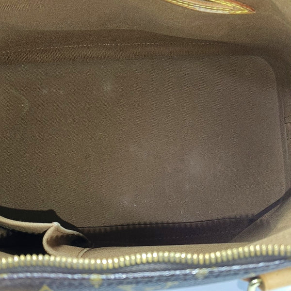 ALMA PM Monogram Coated Canvas Brown