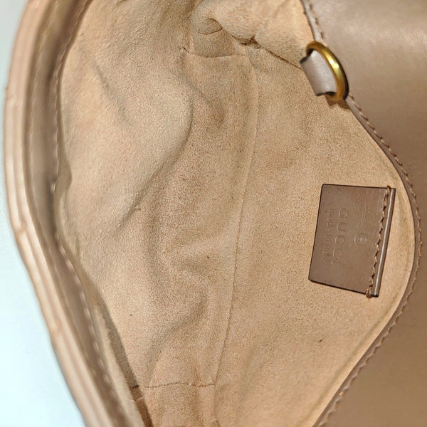 GG Marmont Mini Quilted Calfskin Beige