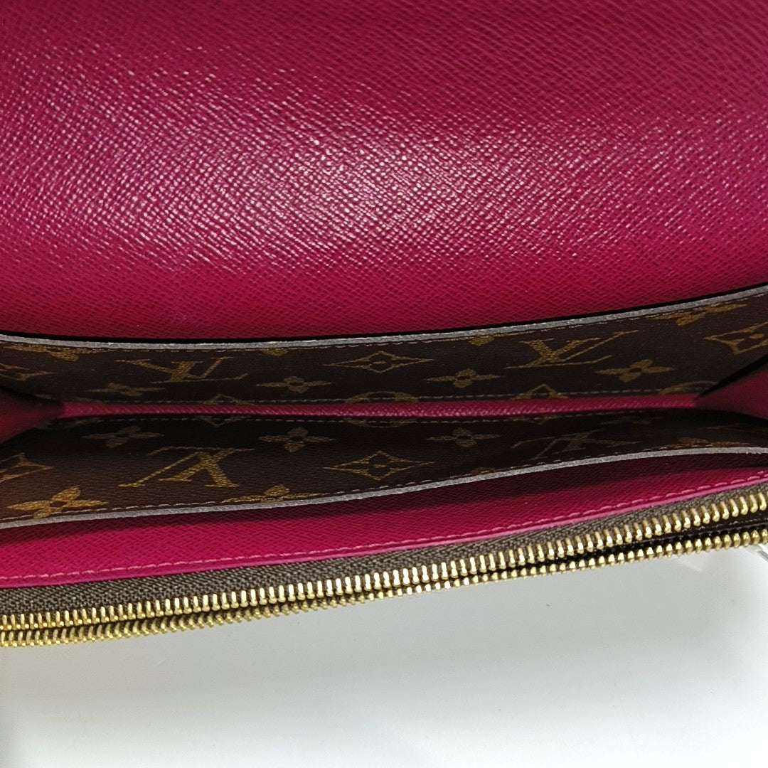 EMILIE Monogram Coated Canvas Brown Wallet