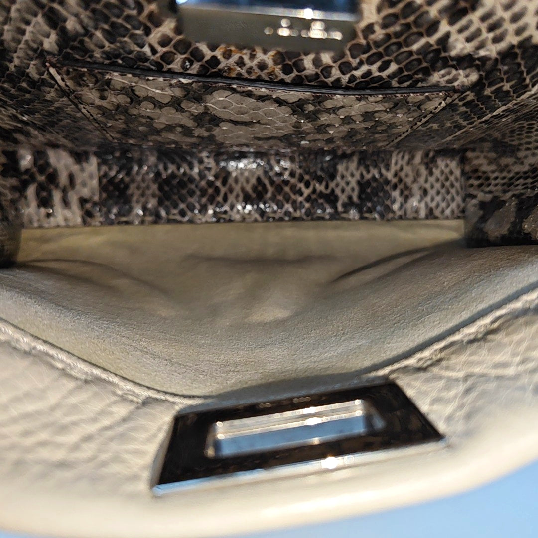 Peekaboo Mini Calfskin White