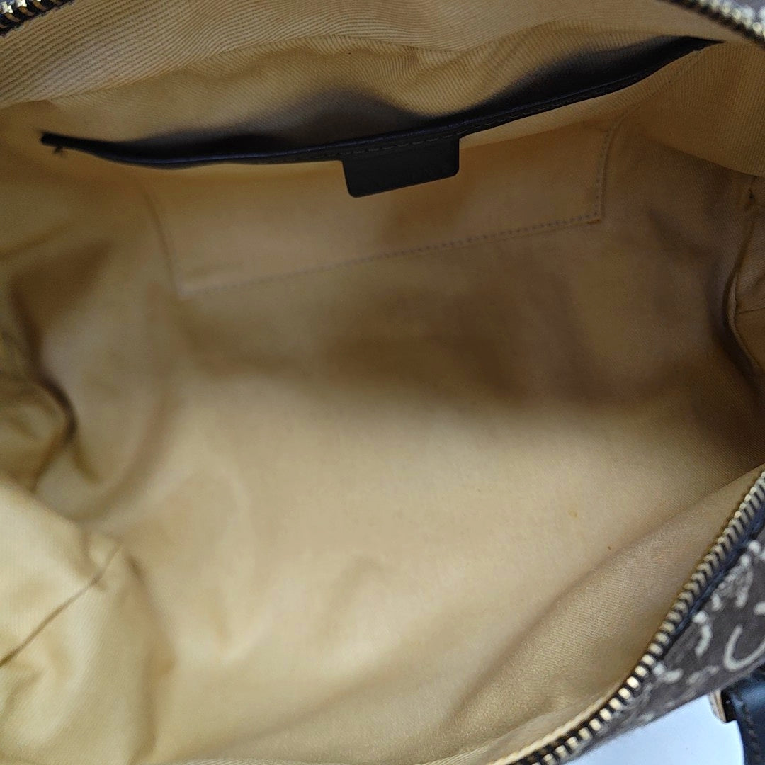 Canvas Top Handle Bag Brown