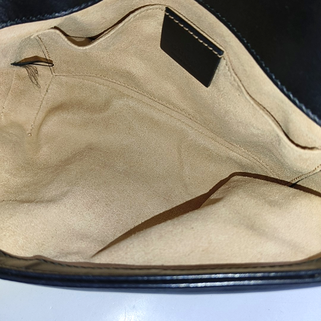 GG Marmont Small Quilted Calfskin Black