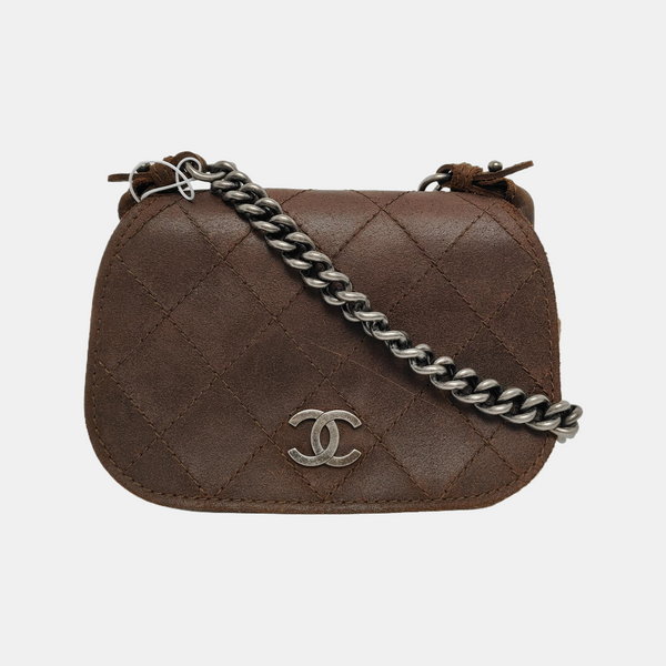 Quilted Calfskin Brown