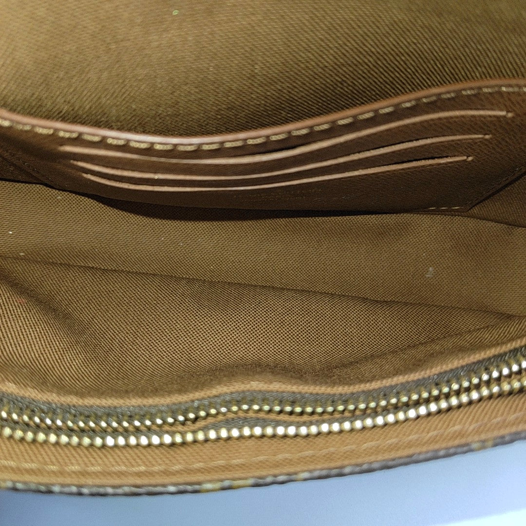 IVY Monogram Coated Canvas Brown