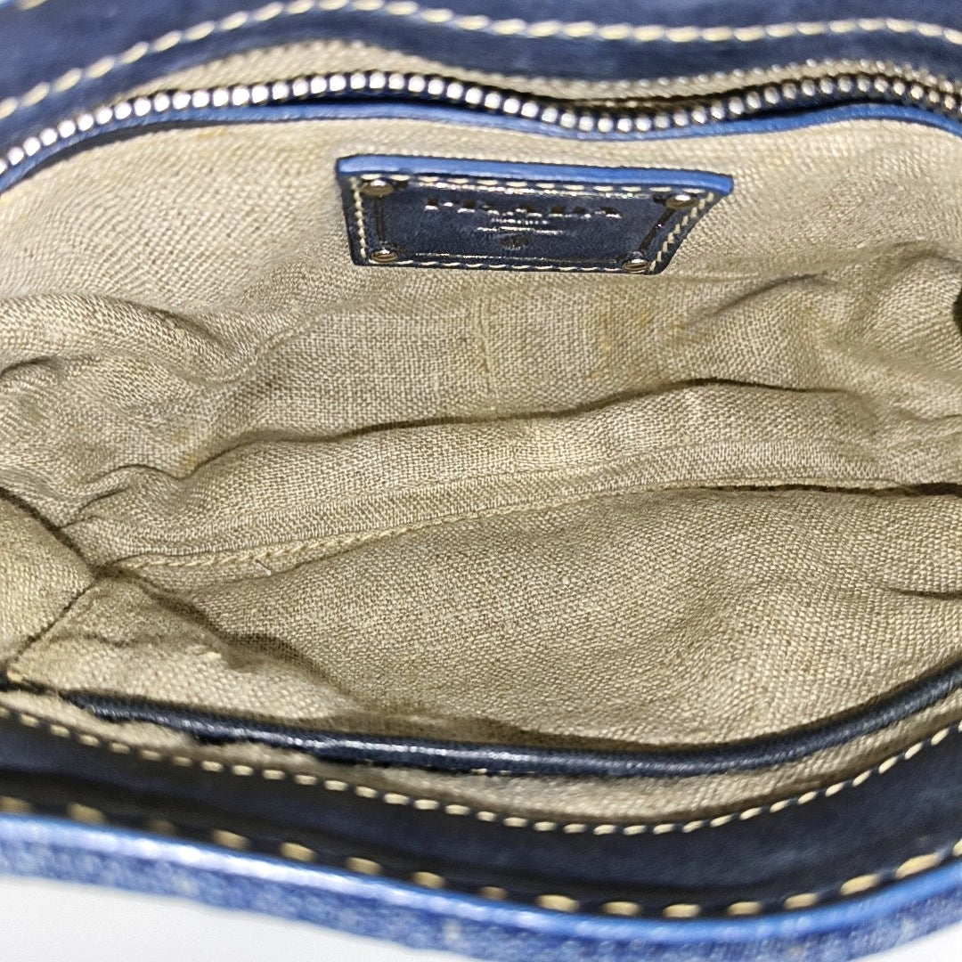 Denim Shoulder Bag Blue