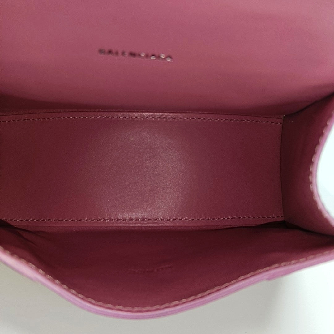 Hourglass XS Quilted Calfskin Red
