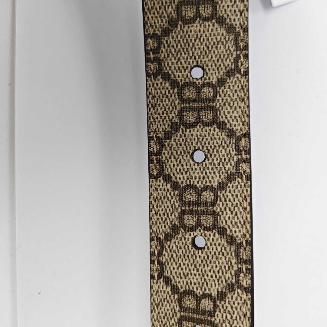 Coated Canvas Belt Brown