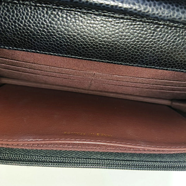 WOC Quilted Grained Calfskin Black