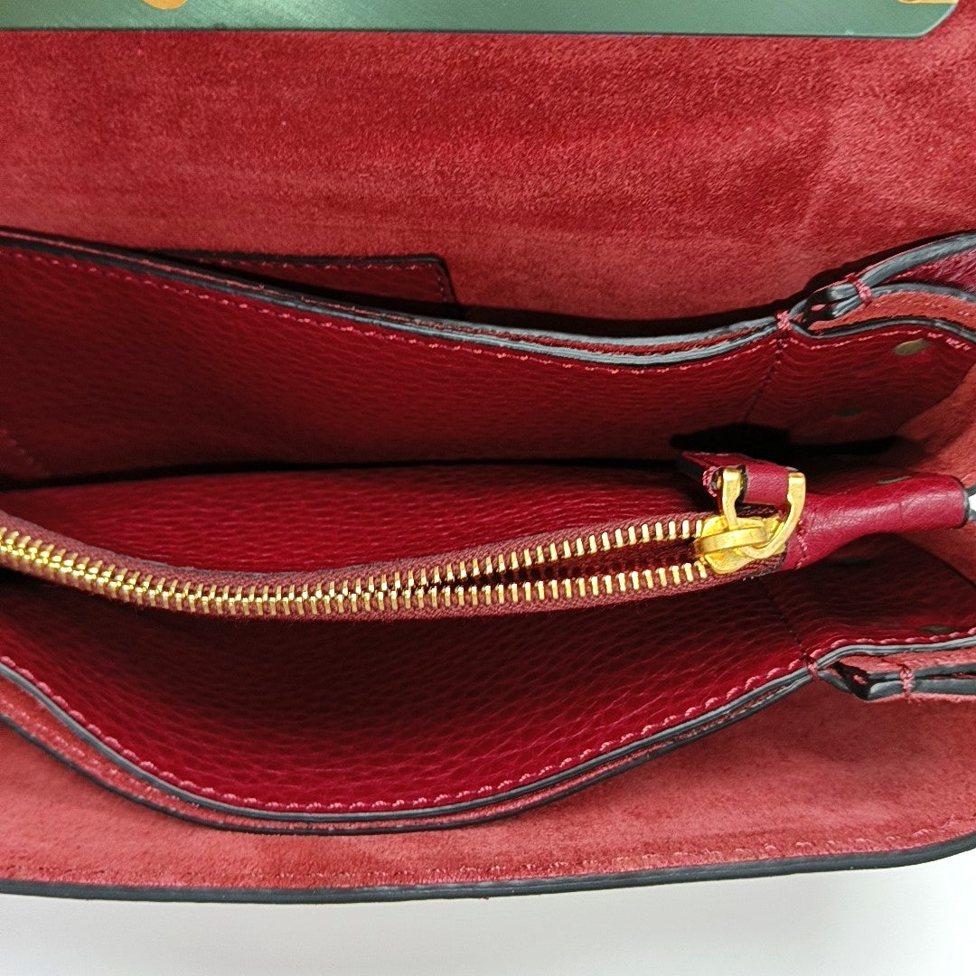 Calfskin Crossbody Bag Red