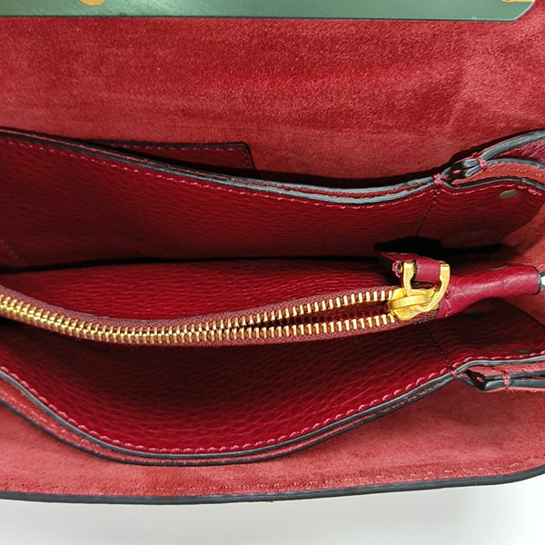 Calfskin Crossbody Bag Red