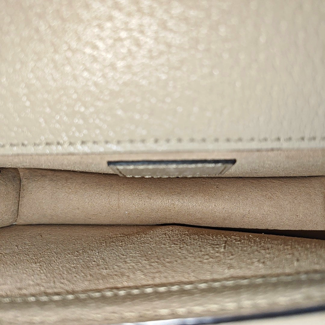 Dionysus Super Mini Monogram Coated Canvas Beige