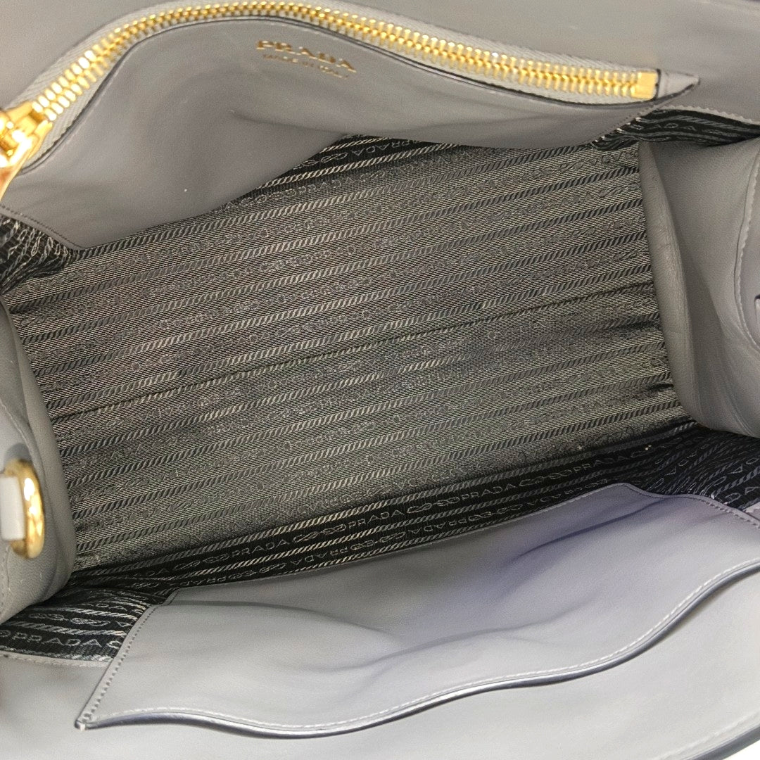 Monochrome Saffiano Calfskin Gray