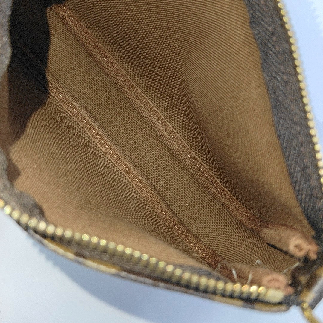 ACCESSOIRES Mini Monogram Coated Canvas Brown