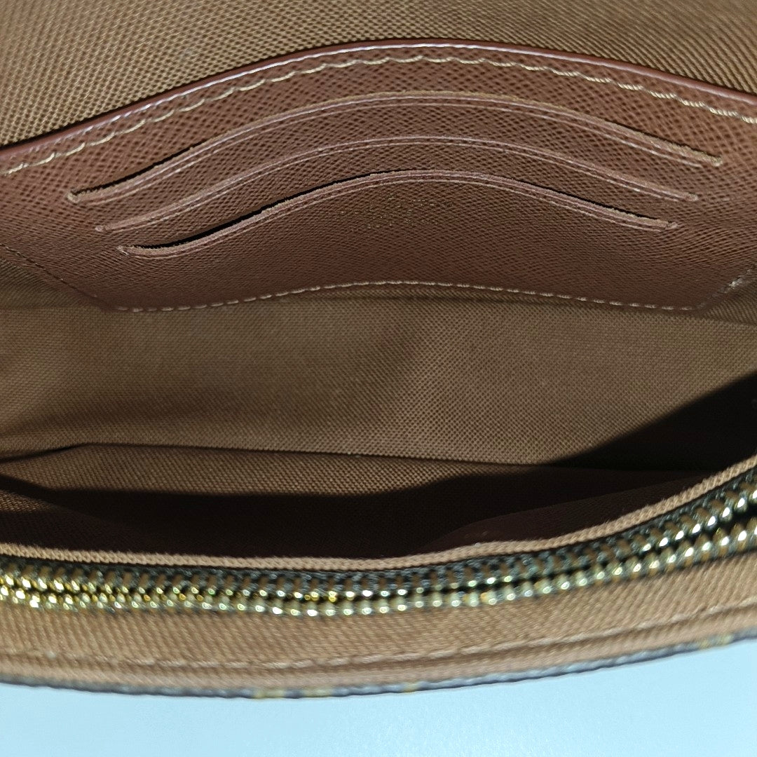 IVY Monogram Coated Canvas Brown