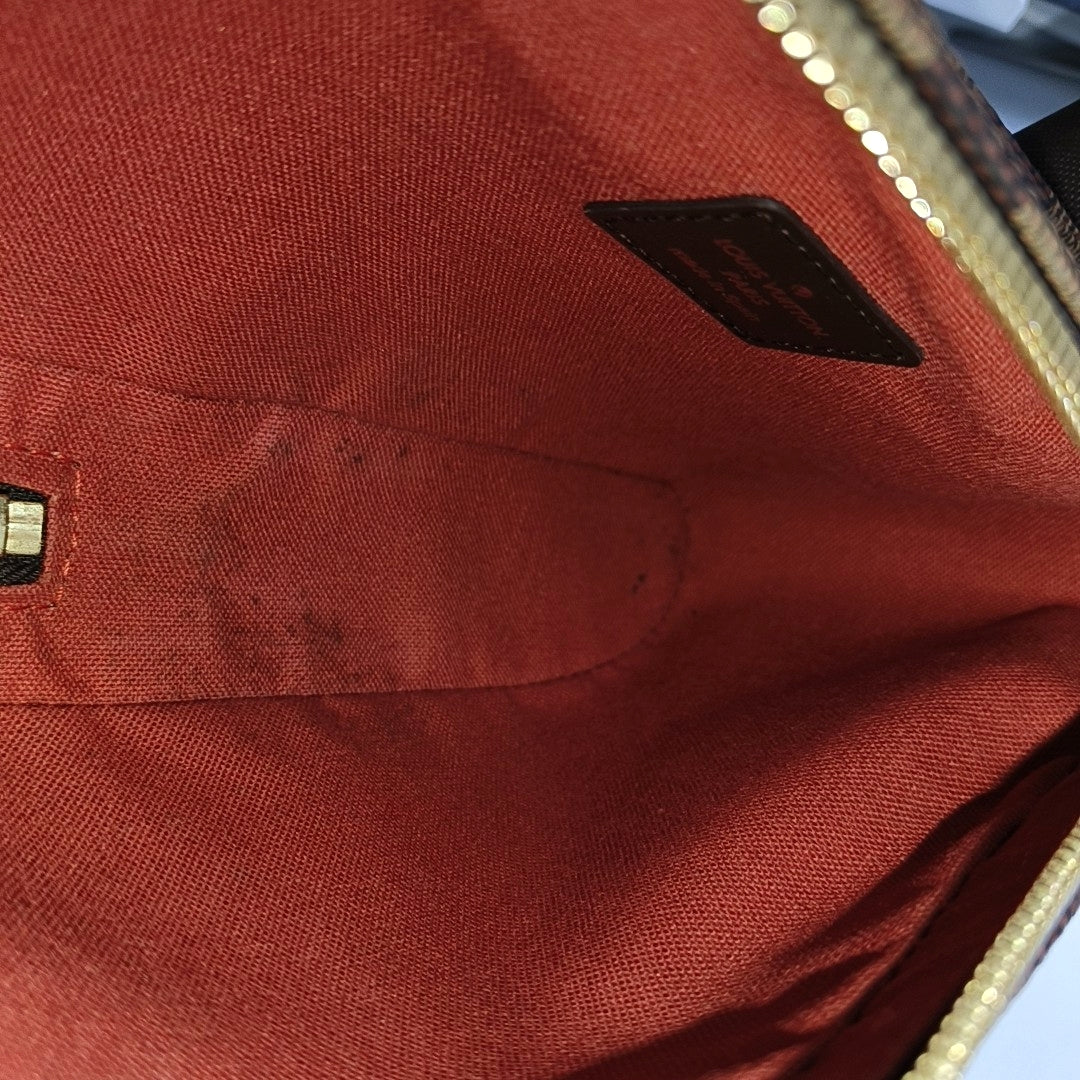 GÉRONIMOS Damier Ebene Coated Canvas Brown