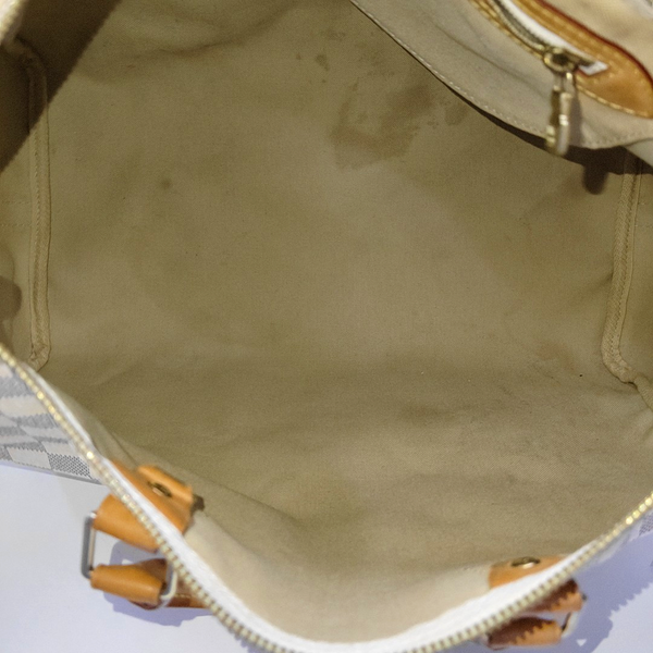 Authenticated pre-owned  SPEEDY MM Coated Canvas White - Top Handle Bag at Looply