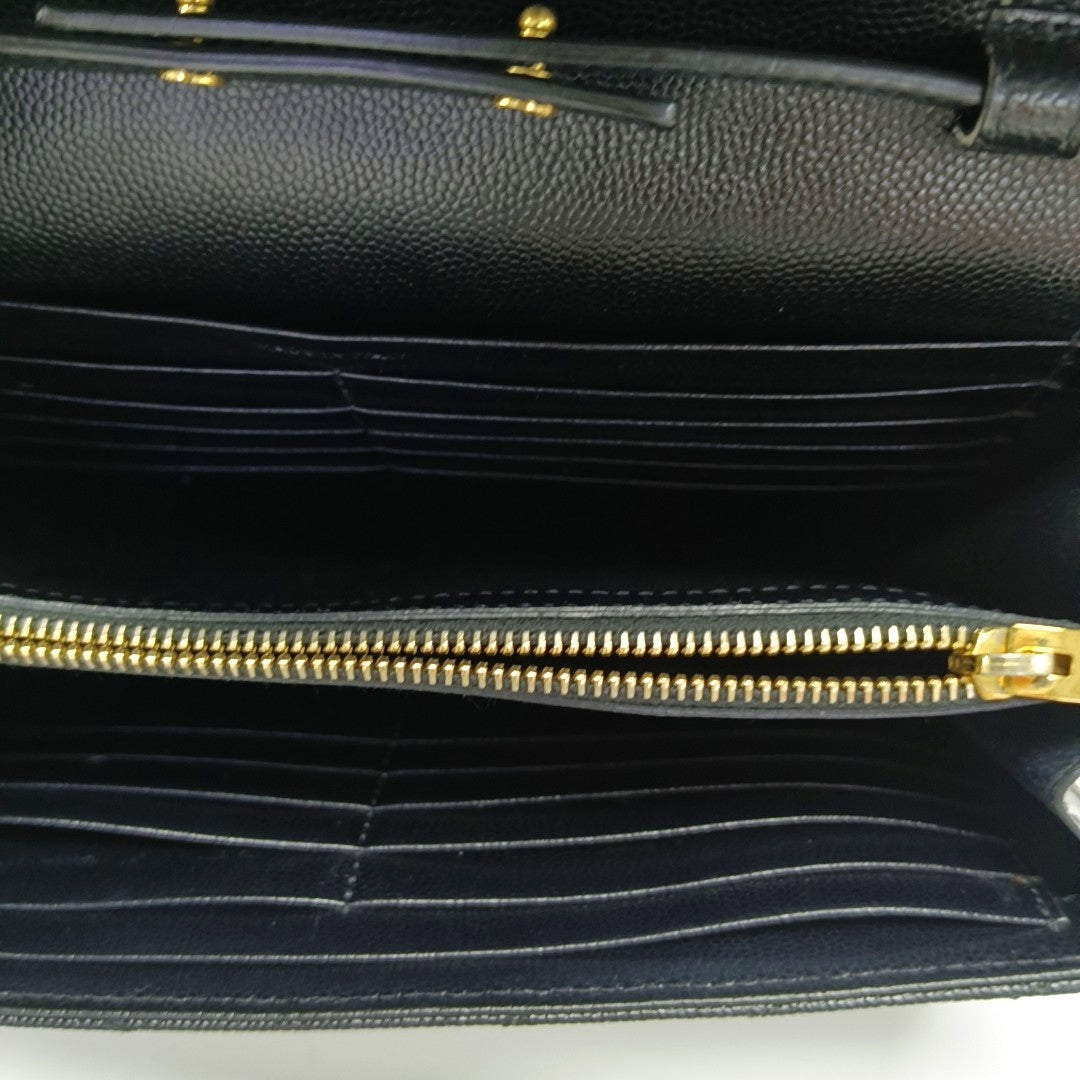 MONOGRAM Medium Chevron Calfskin Black