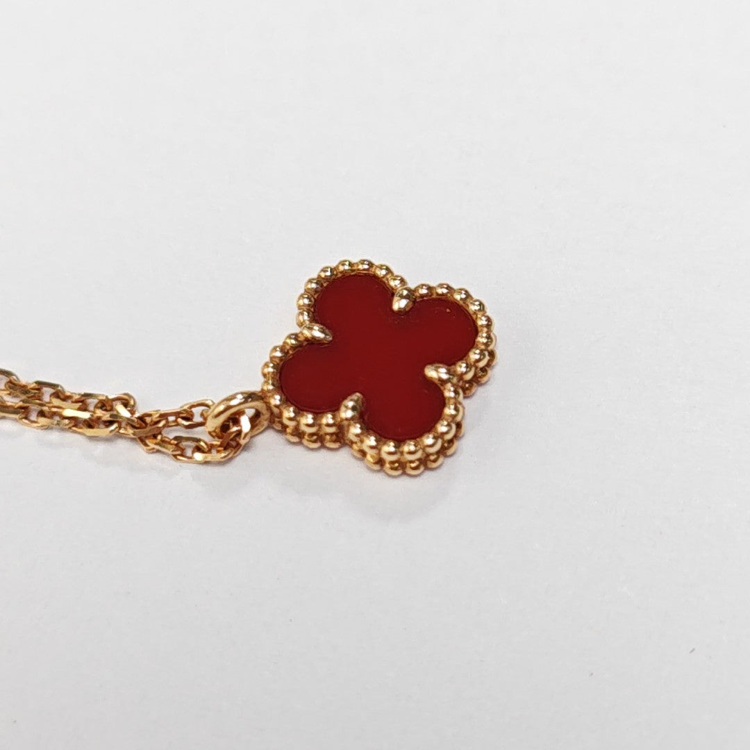 Sweet Alhambra 18k Rose Gold Necklace