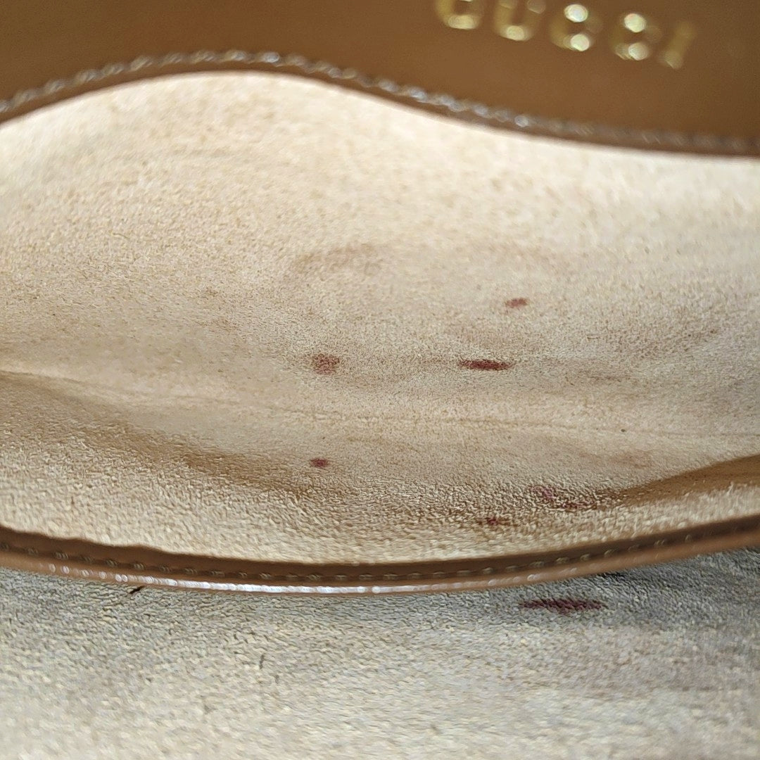 Horsebit 1955 Small Monogram Coated Canvas Beige