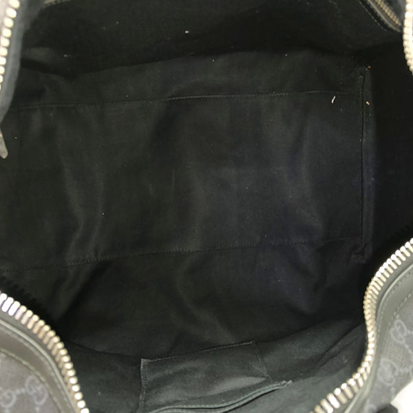 Monogram Coated Canvas Top Handle Bag Black