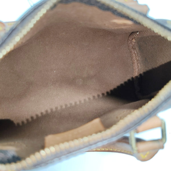 SPEEDY Nano Monogram Coated Canvas Brown