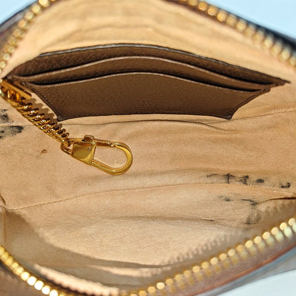 Ophidia Mini Monogram Coated Canvas Beige