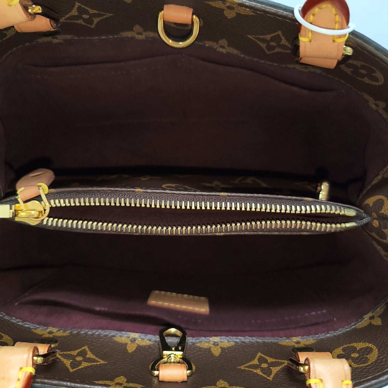 MONTAIGNE Monogram Coated Canvas Brown