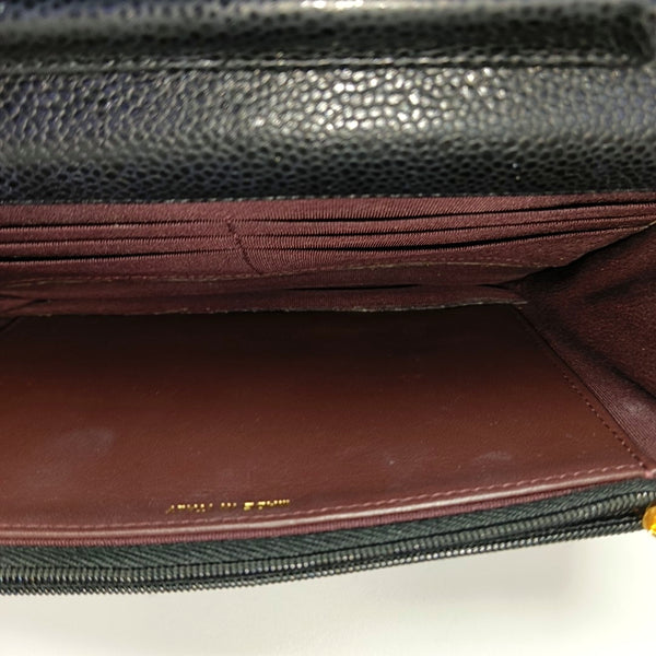 WOC Quilted Grained Calfskin Black