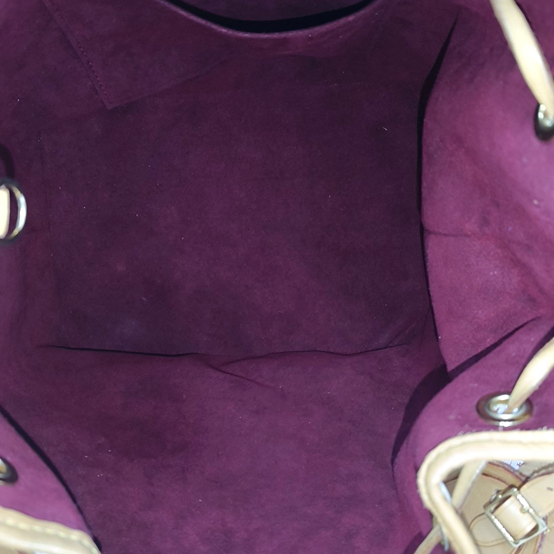 LV × TM NÉONOÉ MM Monogram Coated Canvas White