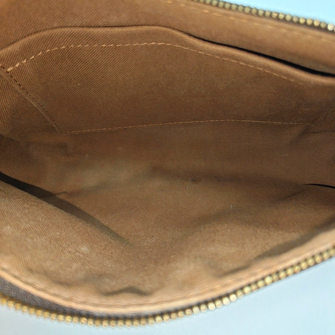 ACCESSOIRES GM Monogram Coated Canvas Brown