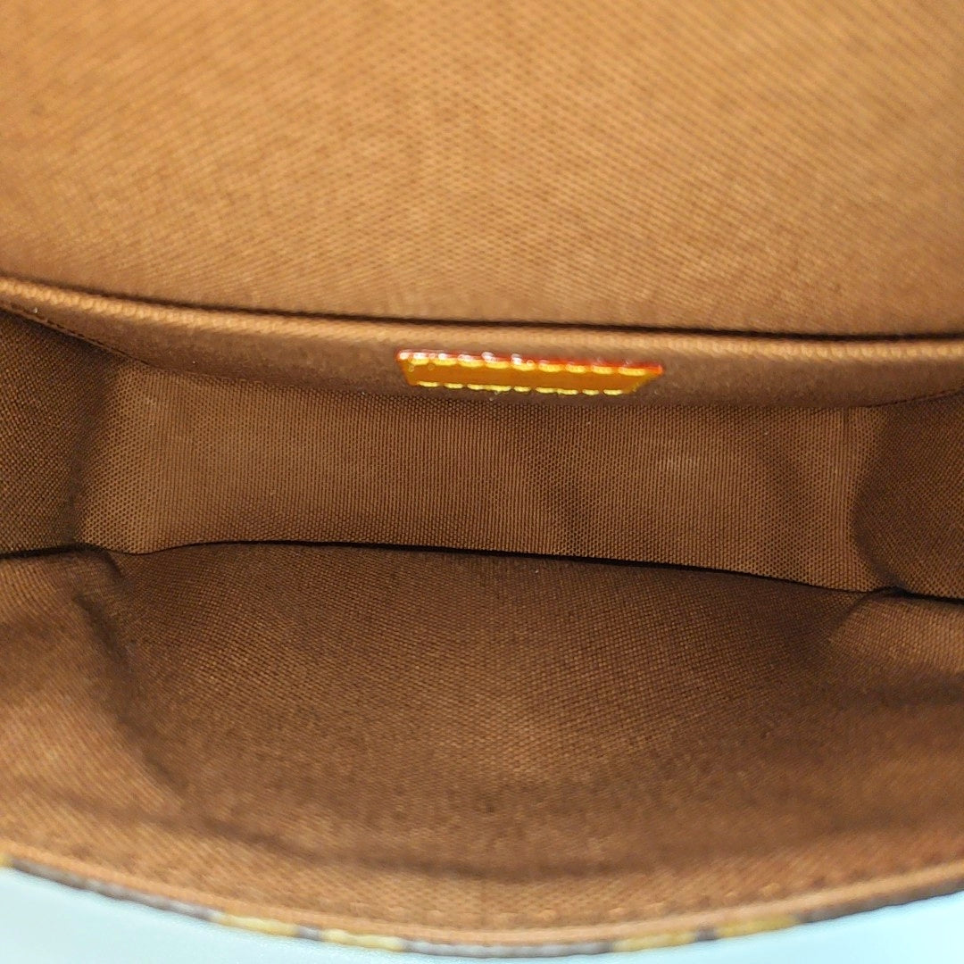 SATCHEL Mini Monogram Coated Canvas Brown