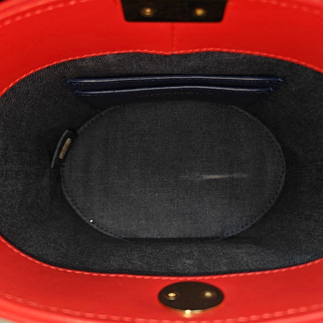 Quilted Lambskin Red