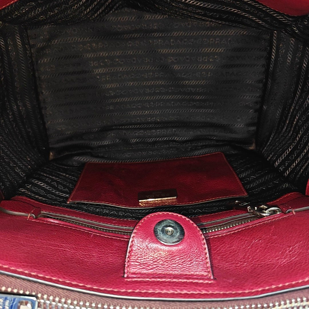 Calfskin Tote Bag Red