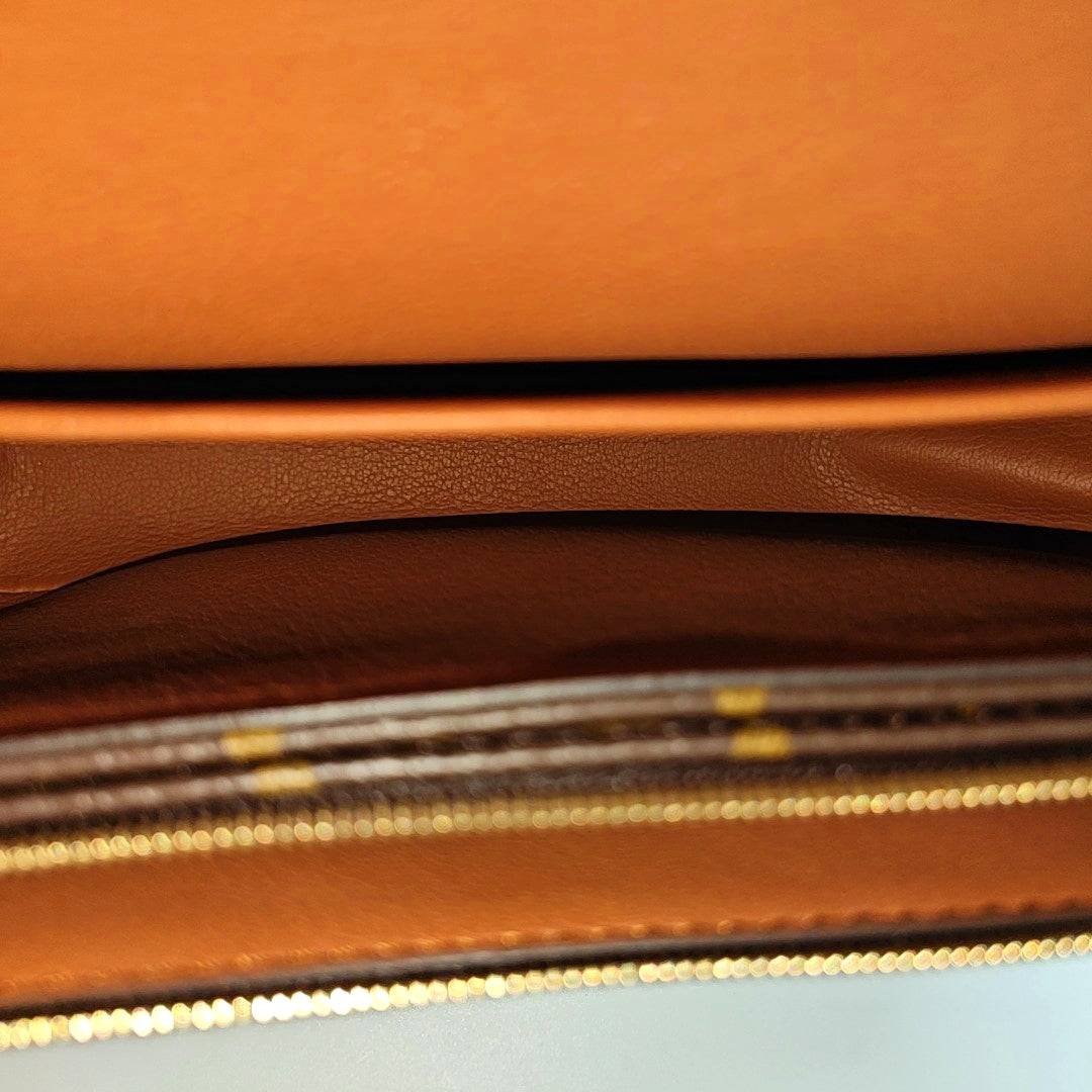 MARCEAU Monogram Coated Canvas Brown