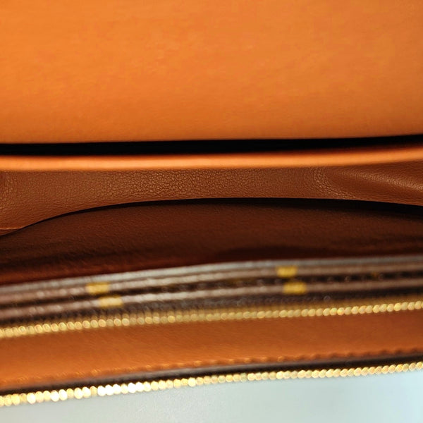 MARCEAU Monogram Coated Canvas Brown