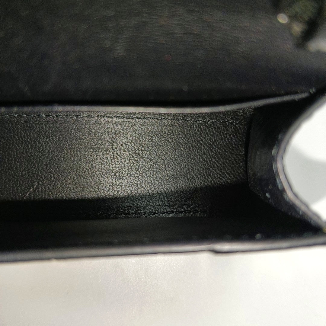 Hourglass Mini Calfskin Black