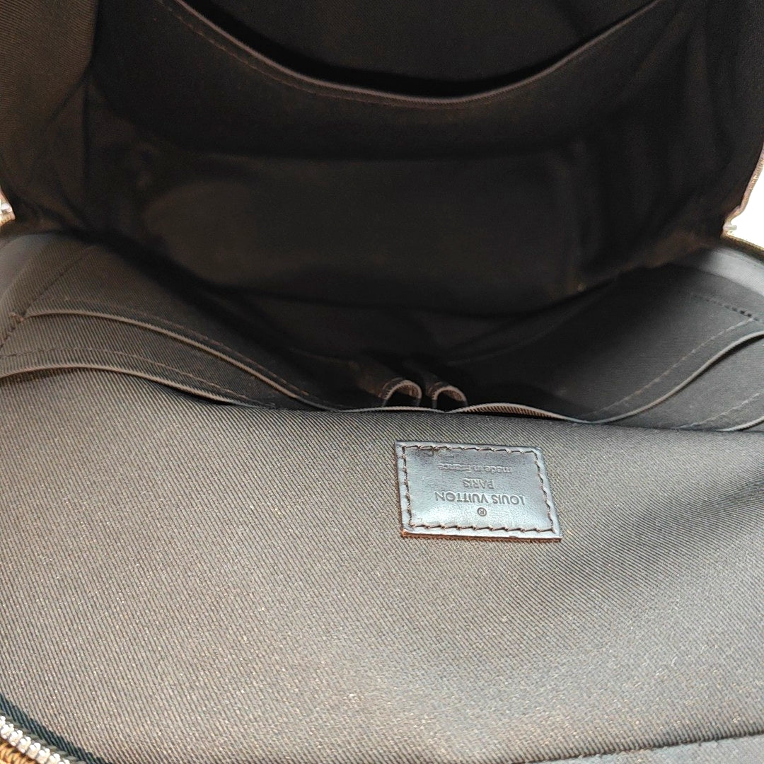 JAKE Damier Ebene Coated Canvas Brown