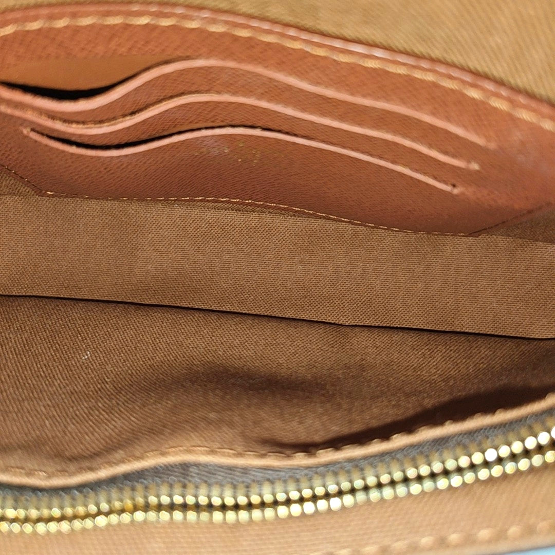IVY Monogram Coated Canvas Brown