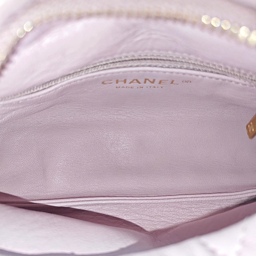 Quilted Lambskin Shoulder Bag Pink