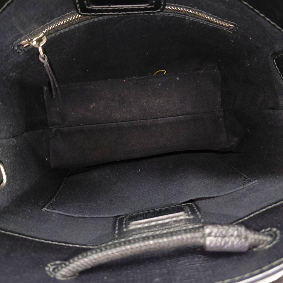 Shopping Bag Super Mini Calfskin Black