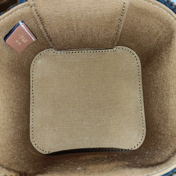 Coated Canvas Shoulder Bag Black